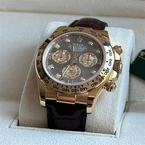 Rolex Daytona Diamant Perlmutt Gold 